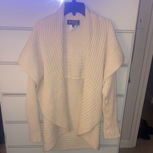 Angel Women's Cream Ribbed Cardigan